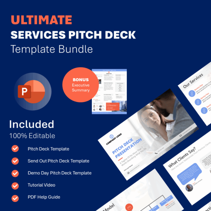 Pitch Deck PowerPoint Template Bundle