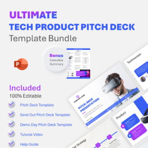 Tech Product Pitch Deck Template Bundle