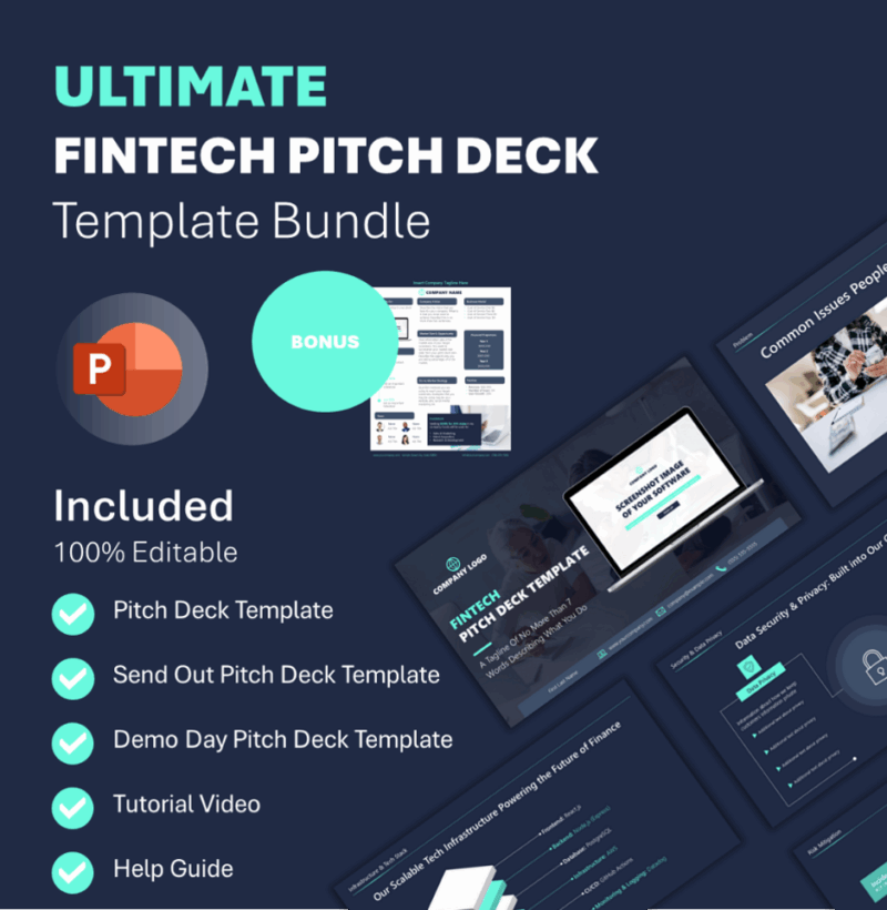 Fintech Ultimate Pitch Deck Template Bundle - Slide Navigator